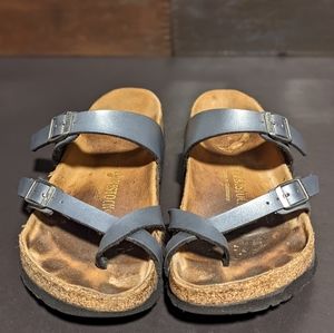 Birkenstock Mayari Toe Loop Gray Strappy Sandals Women's Size EUR 37 US 6.5